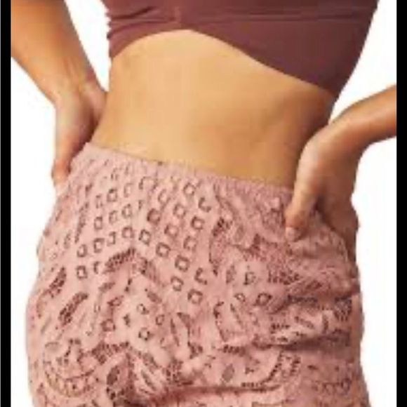 NWT Free People Adella Lace Crochet Boy Shorts MSRP $58 - Picture 4 of 10